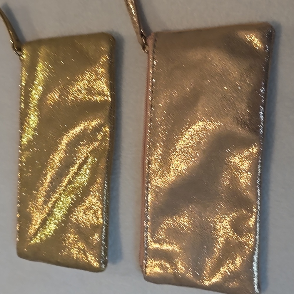 Metallic Gold and Silver Pouches - Picture 2 of 4